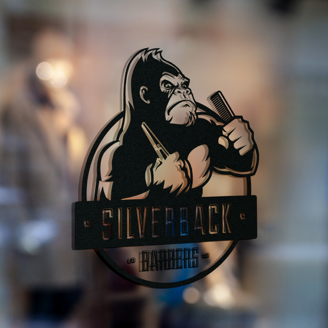 A1 Graphics Ltd vehicle wraps and signage - Services / What - Logo Design - Silverback Barbers